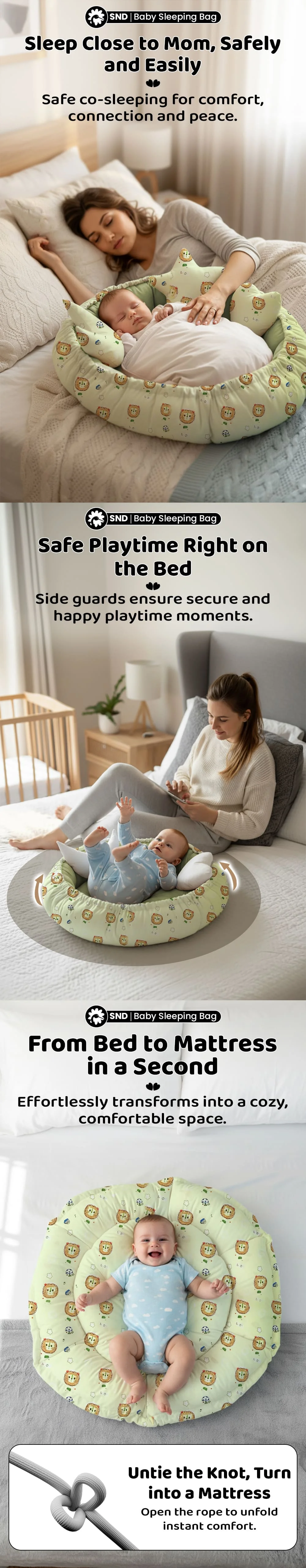 Baby Nest Lounger Round Shape