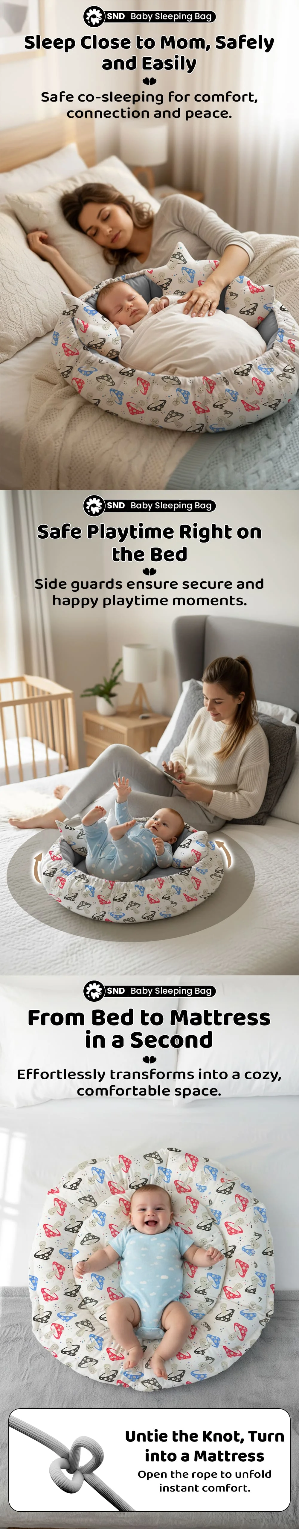 Baby Nest Lounger Round Shape