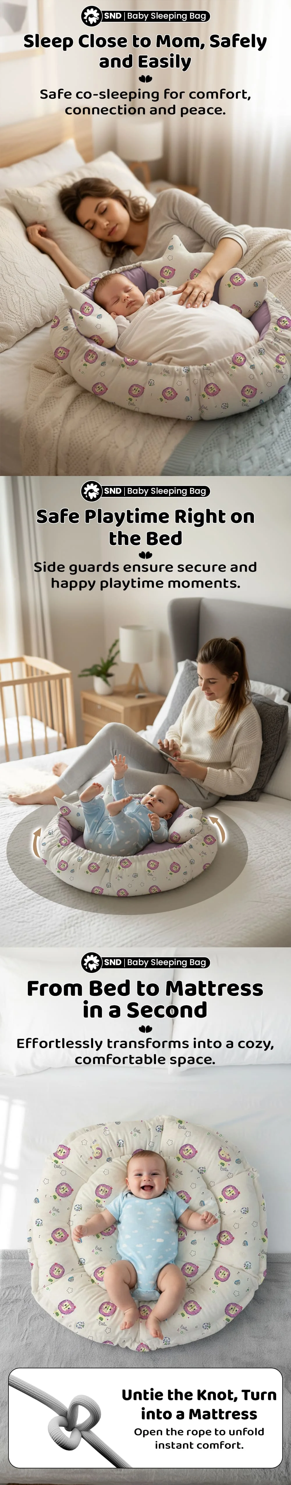 Baby Nest Lounger Round Shape