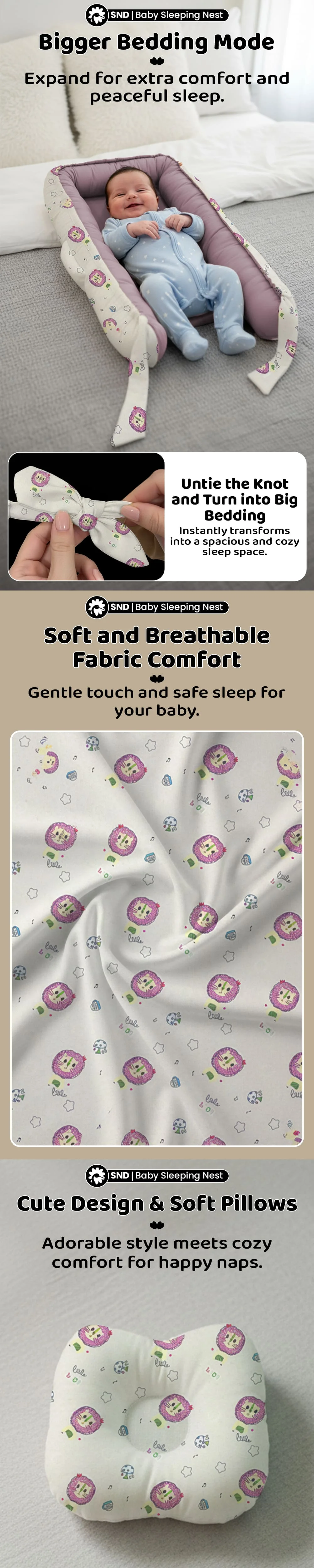 Baby Nest Lounger Oval Shape