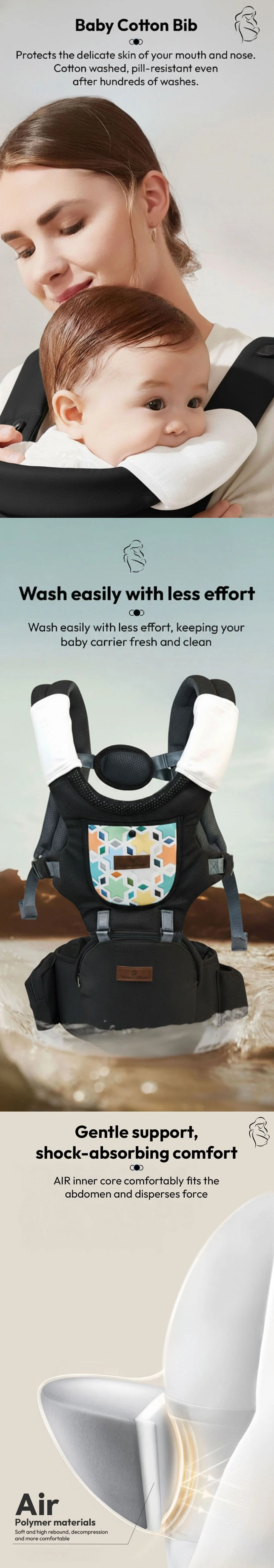 4-in-1 Baby Hip Carrier