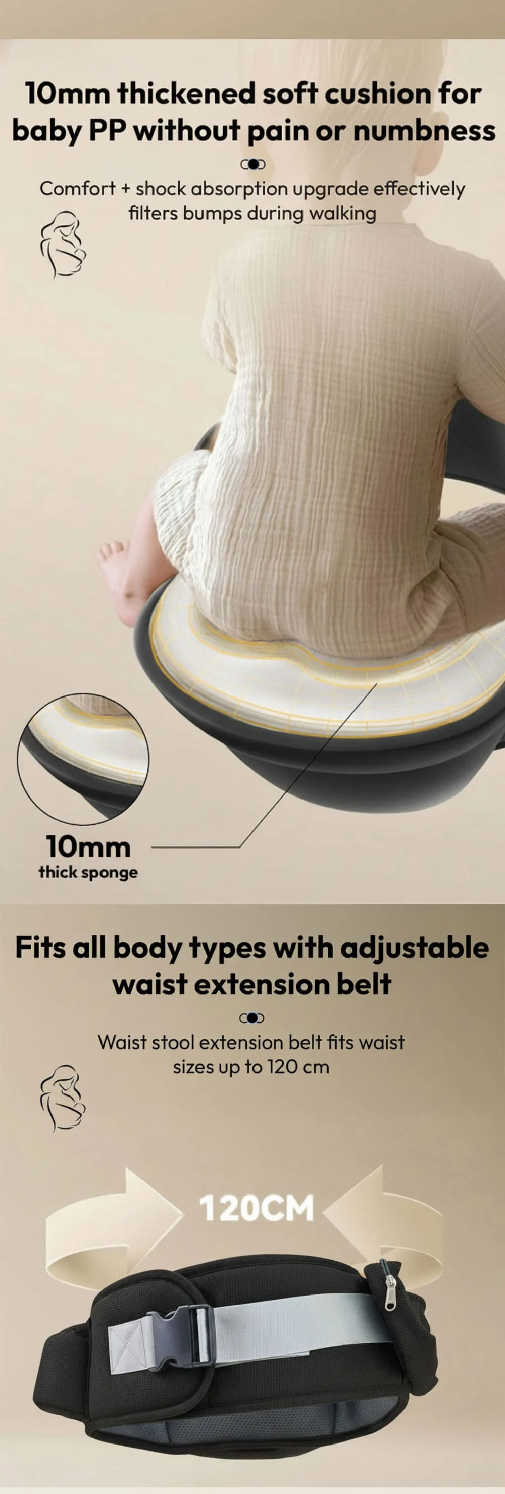 4-in-1 Baby Hip Carrier