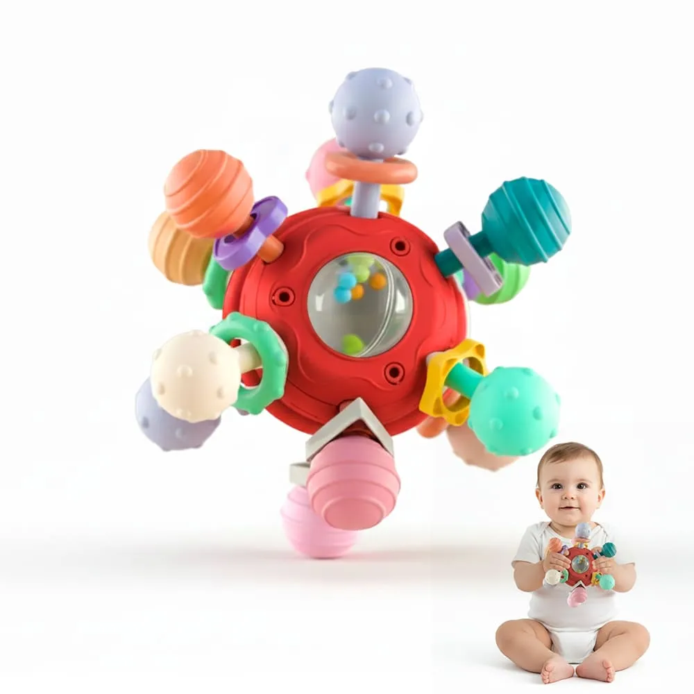 baby teether ball red