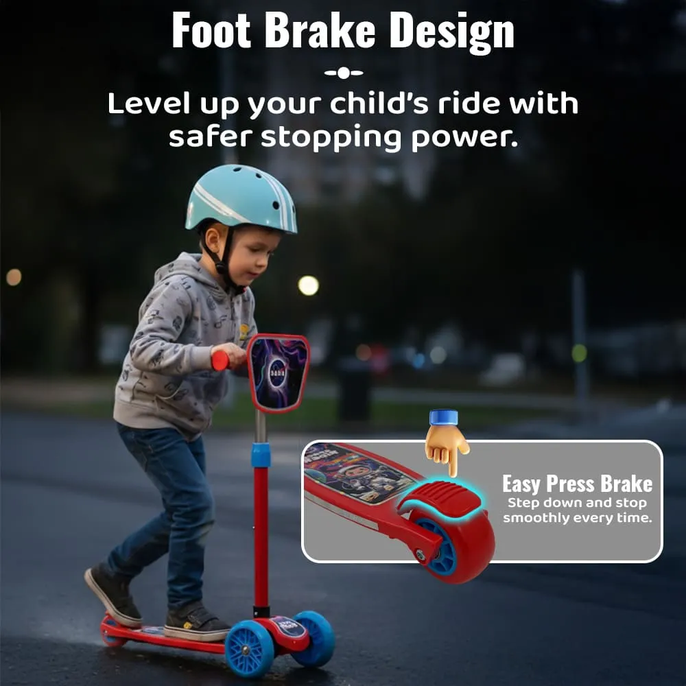 foot brake design nasa kids scooter