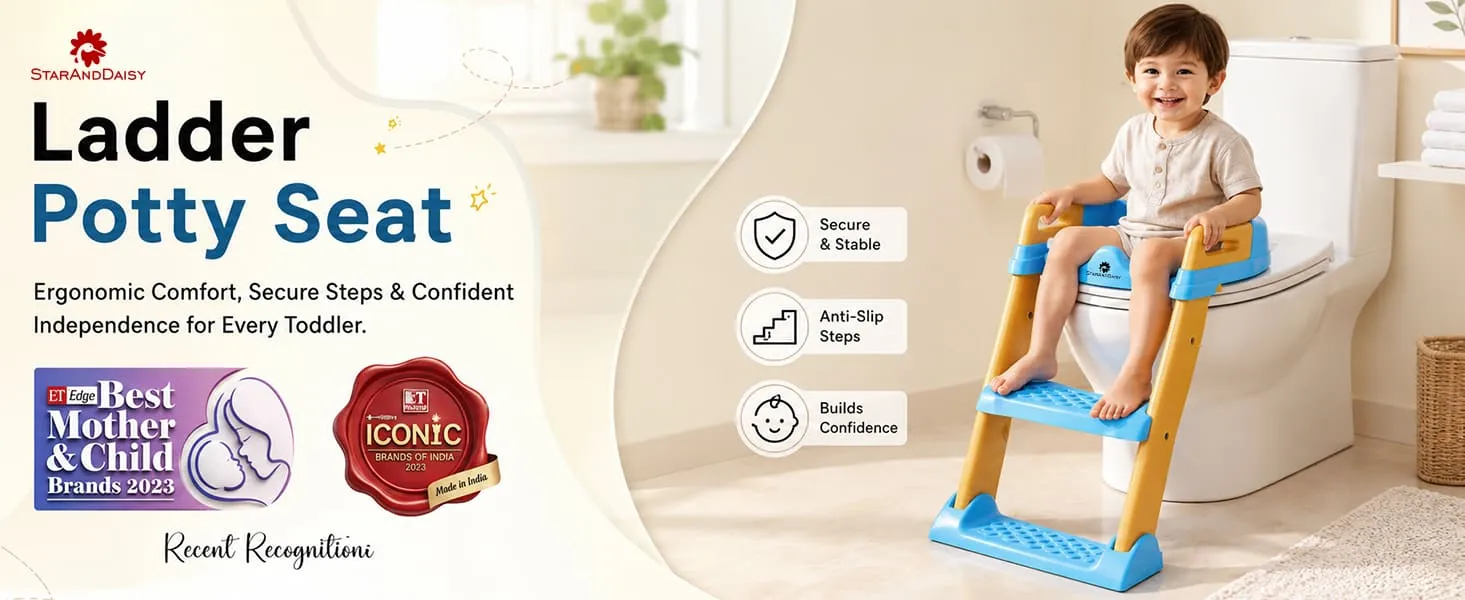 Baby Potty Training Toilet Seat for Kids with Ladder