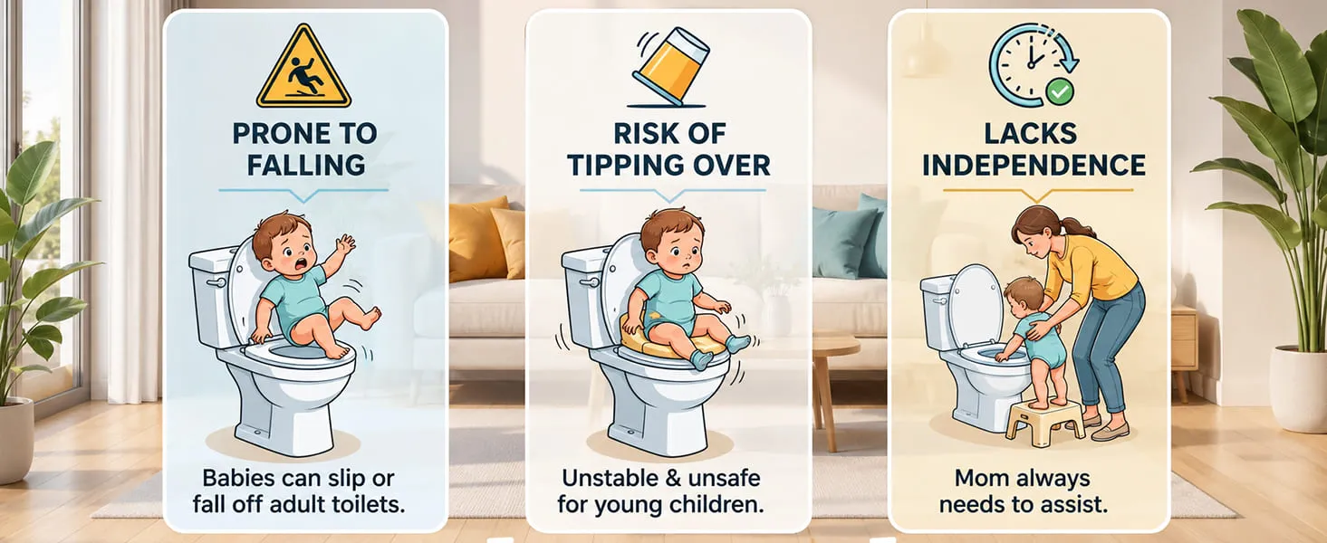 Baby Potty Training Toilet Seat for Kids with Ladder