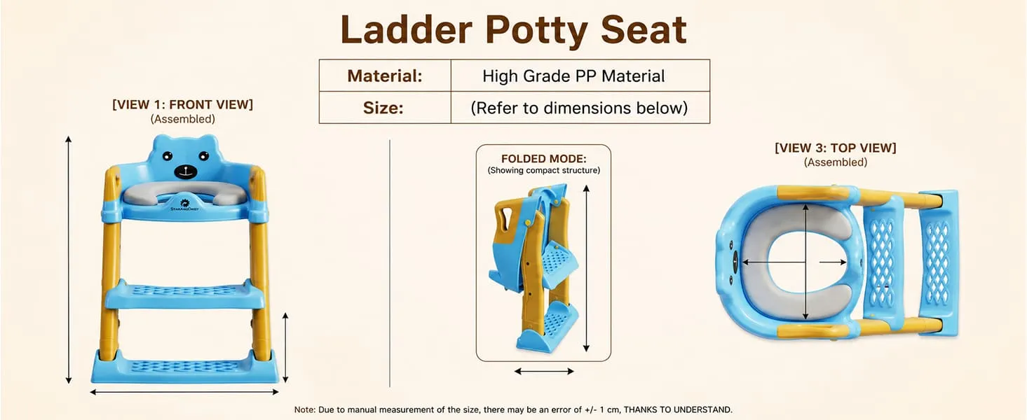 Baby Potty Training Toilet Seat for Kids with Ladder