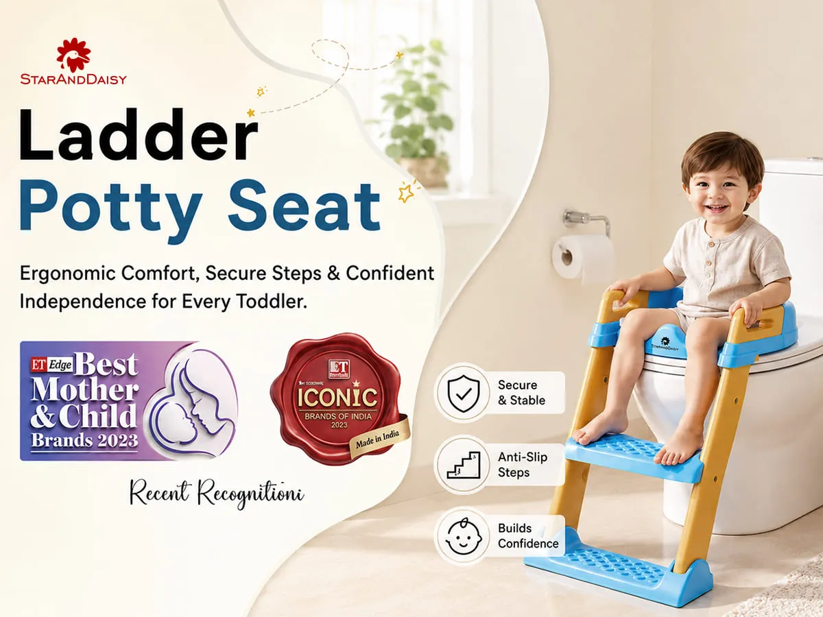 Baby Potty Training Toilet Seat for Kids with Ladder