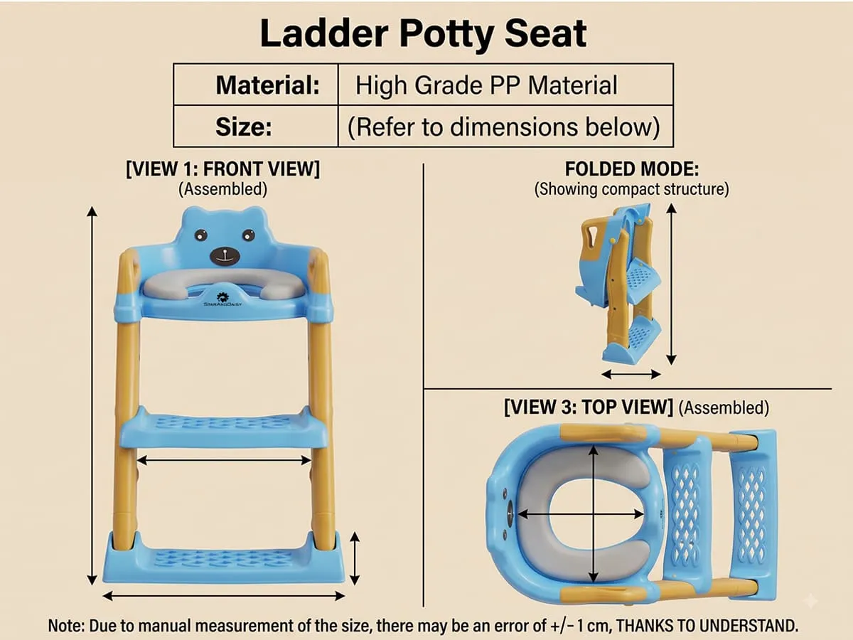 Baby Potty Training Toilet Seat for Kids with Ladder