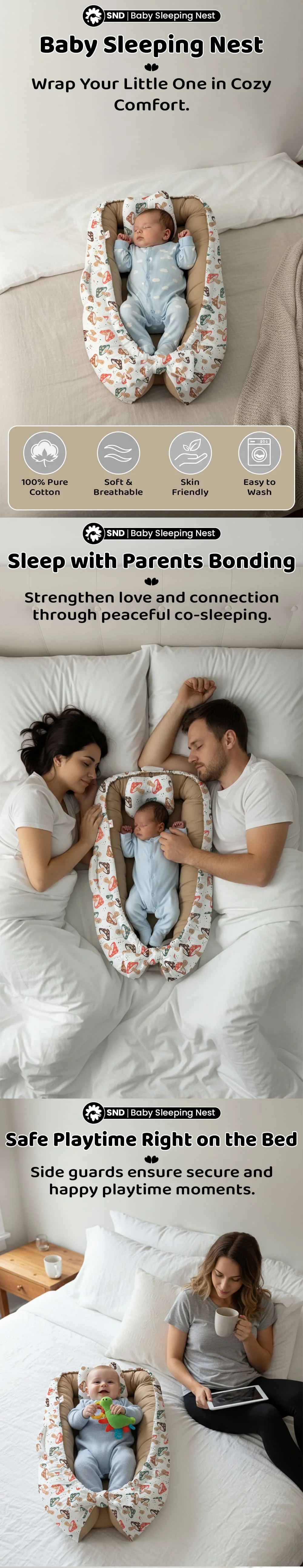 Baby Nest Lounger Oval Shape