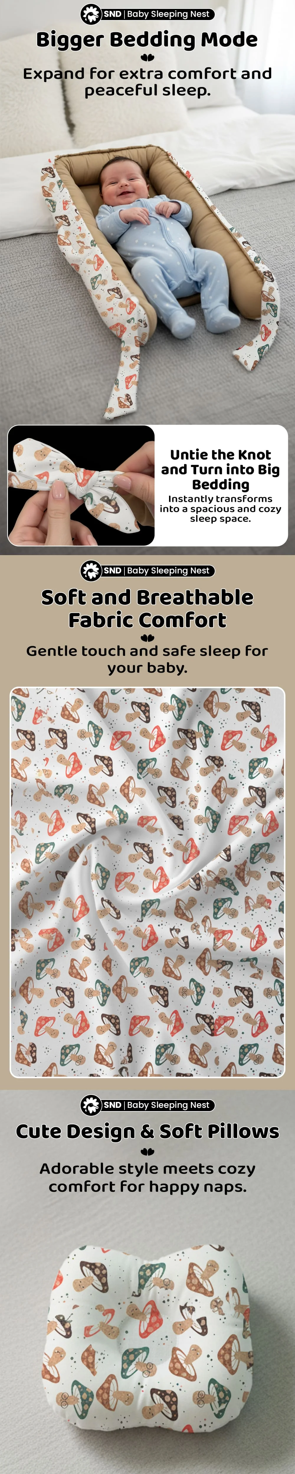 Baby Nest Lounger Oval Shape