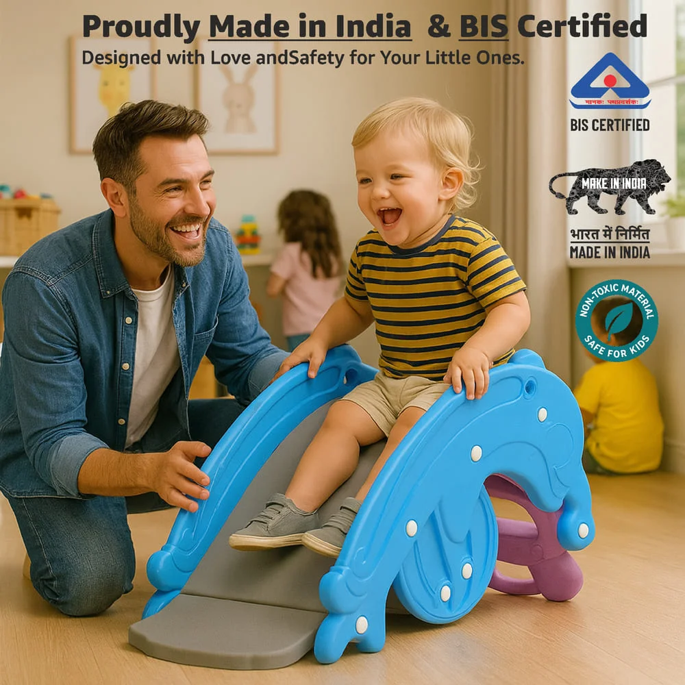 3 in 1 Rocker Slide and basketball