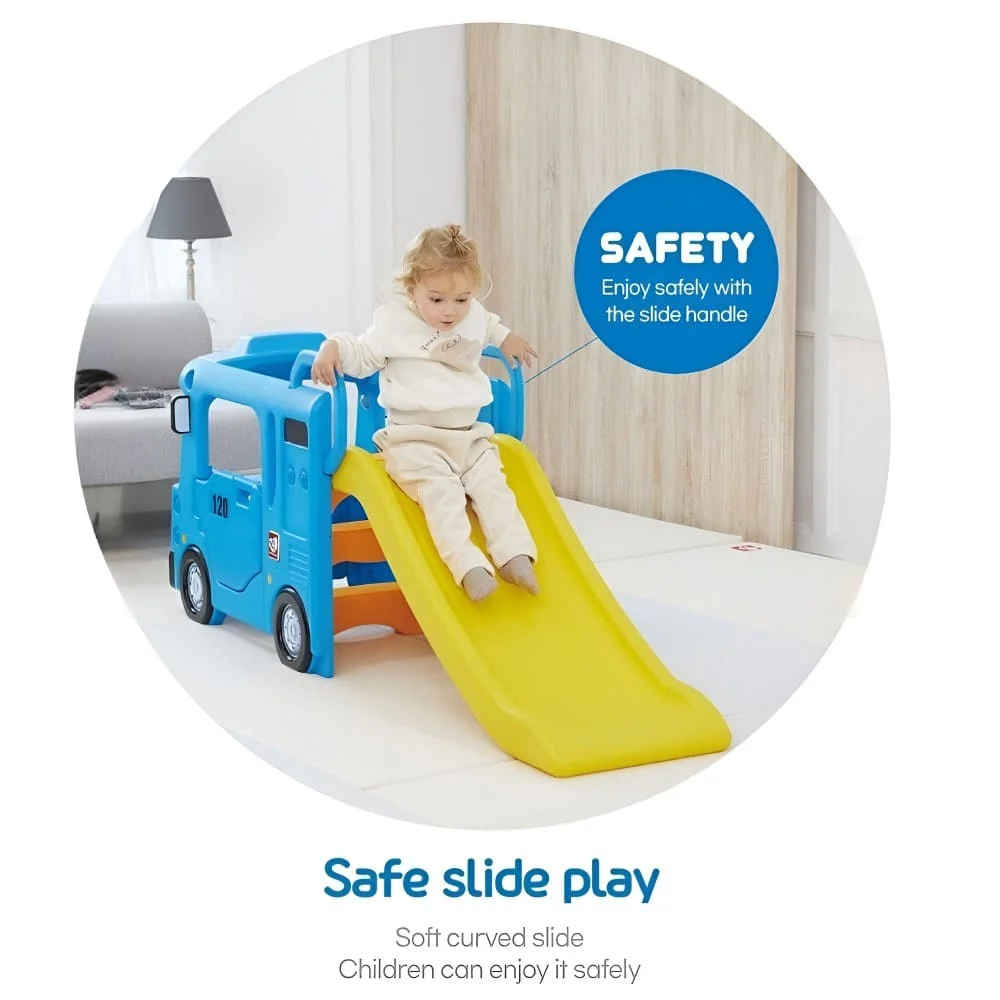 BLUE COMPACT BUS SLIDE