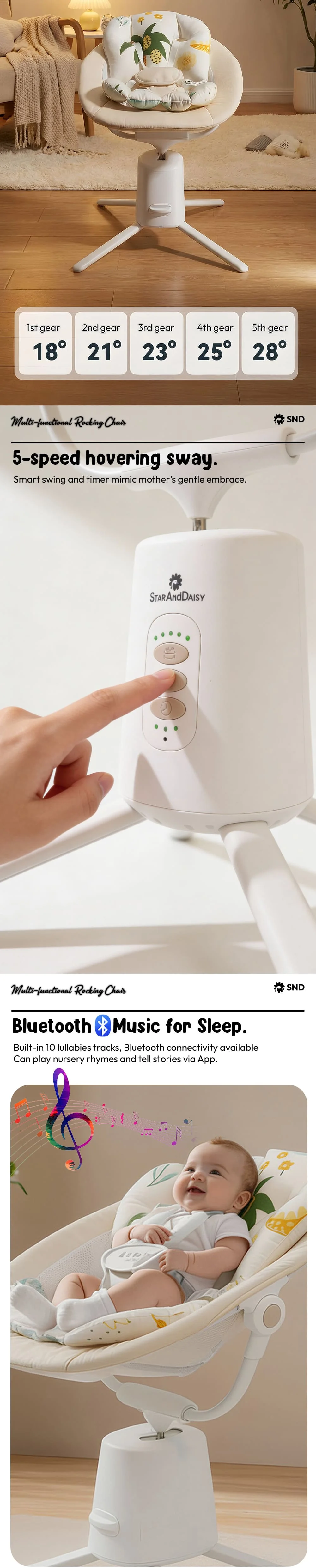 Multifunctional Electric Baby Rocking Chair