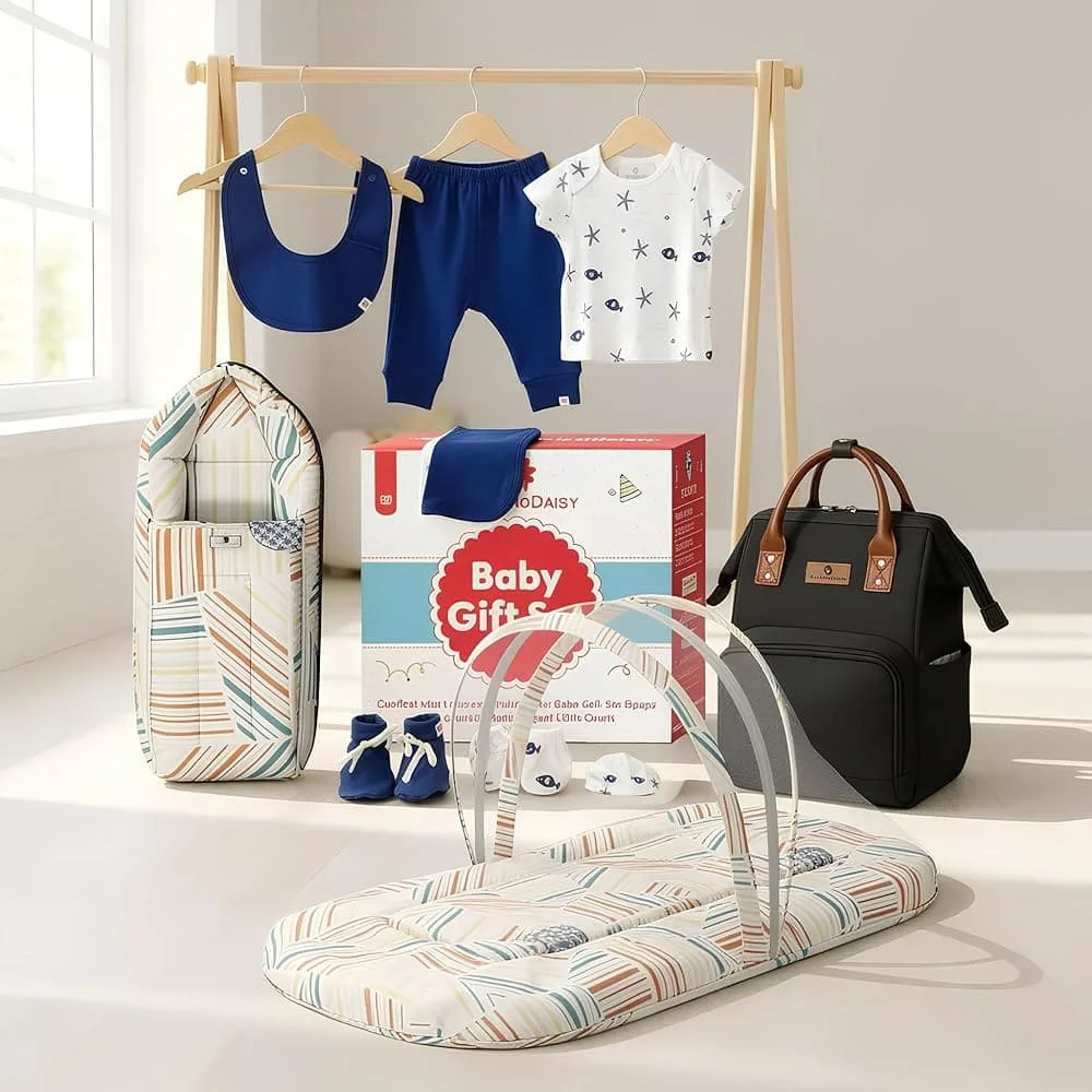 Baby Shower Gift Combo for Newborn dark blue