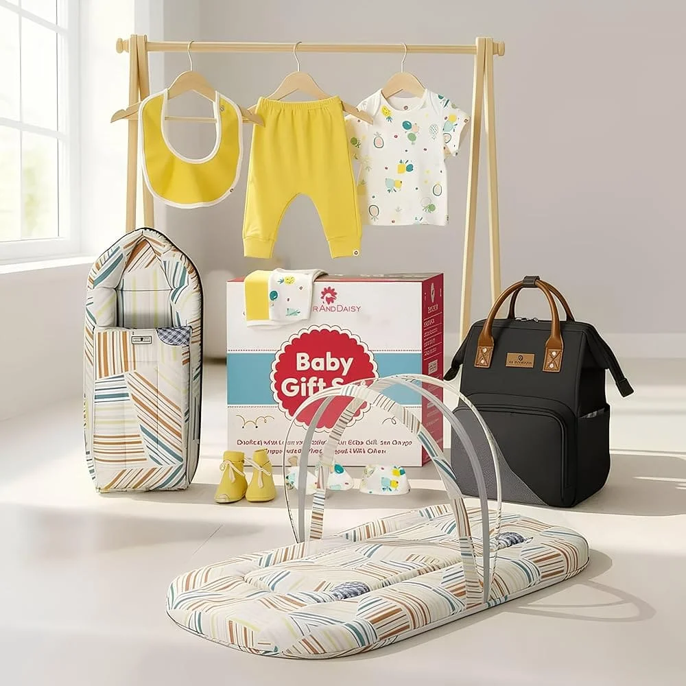 Baby Shower Gift Combo for Newborn yellow
