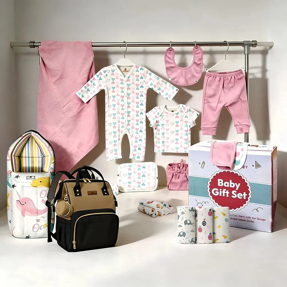 Baby Welcome Gift Set of 23 pink