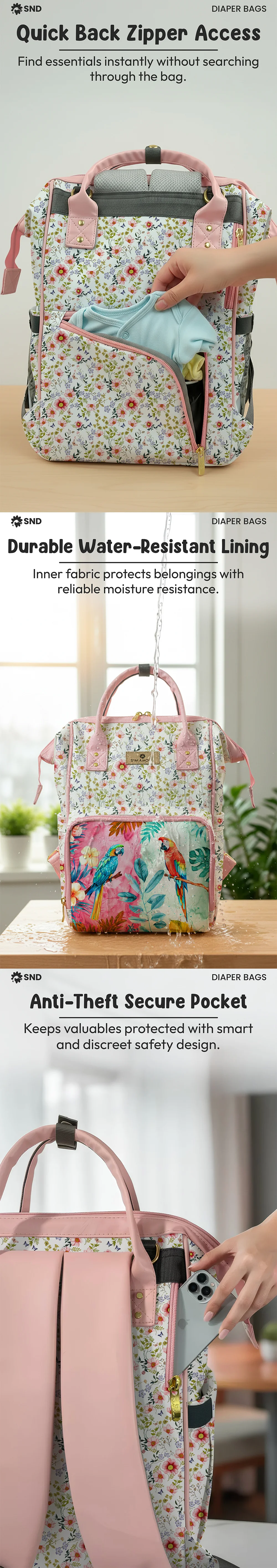 Diaper Bag Parrot