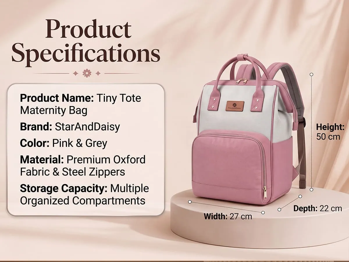 Baby Diaper Bag for Travel with Multi-Compartments, Insulated Bottle Pocket