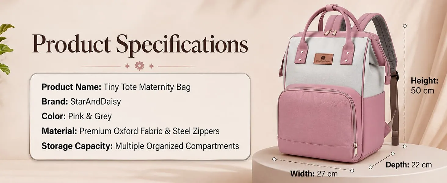 Baby Diaper Bag for Travel with Multi-Compartments, Insulated Bottle Pocket