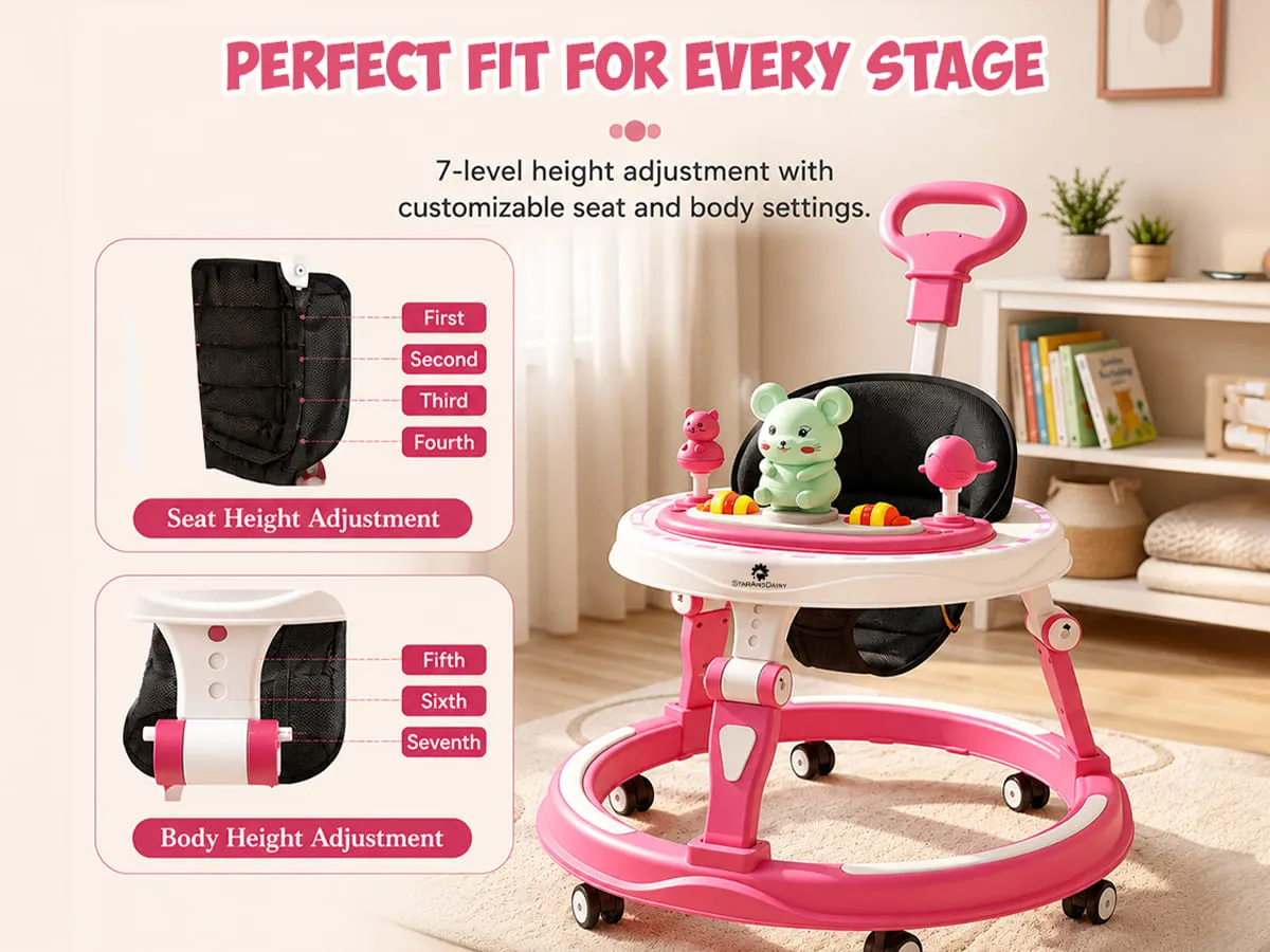 Baby Walker With Parent Handle