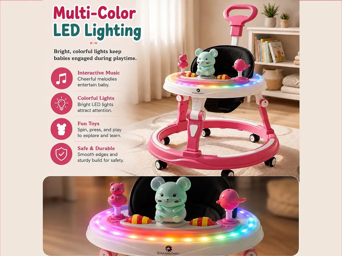 Baby Walker With Parent Handle