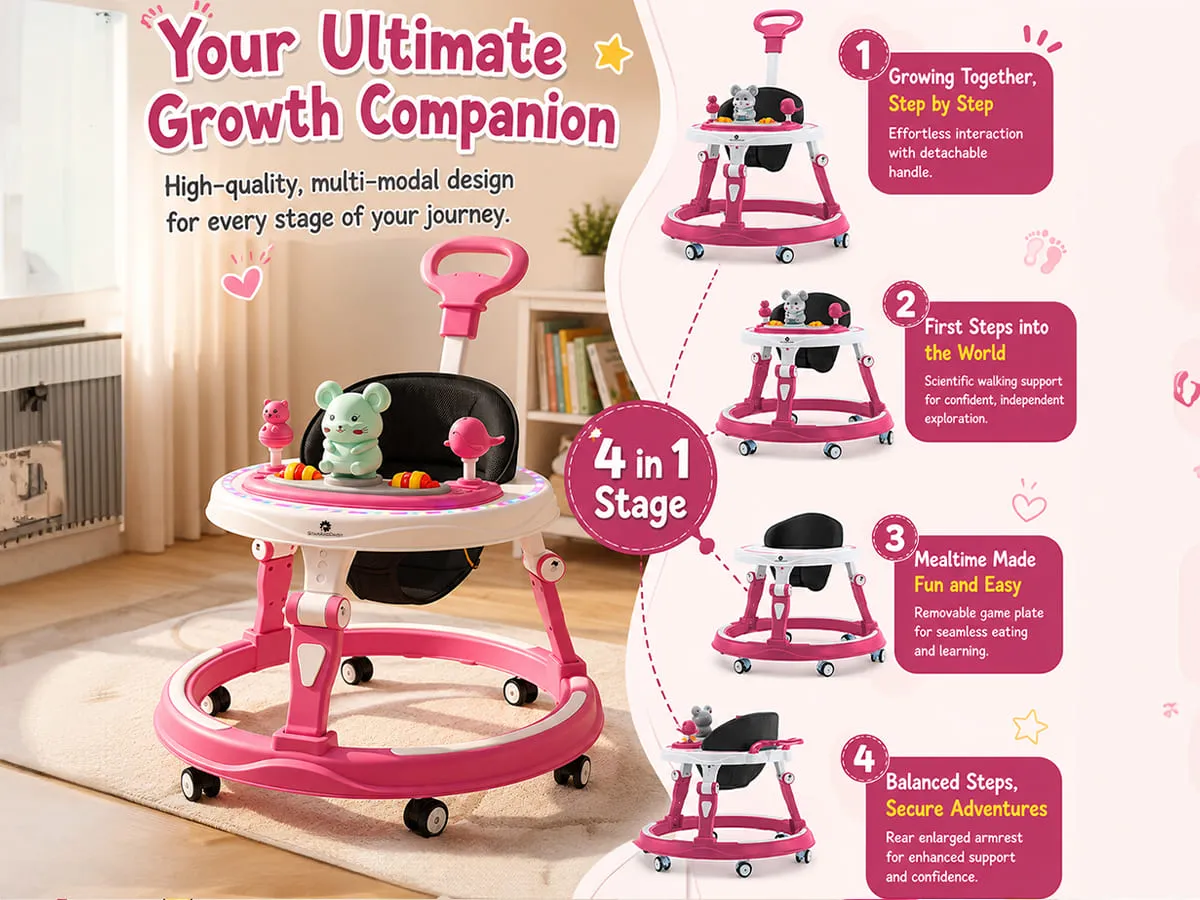 Baby Walker With Parent Handle