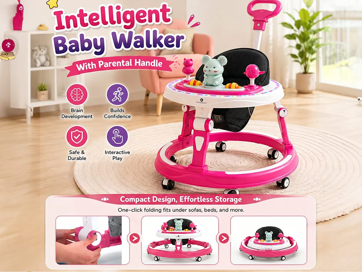 Baby Walker With Parent Handle