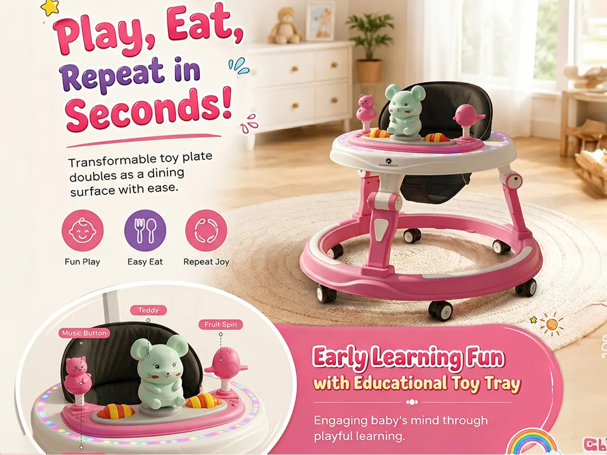 Baby Walker With Parent Handle