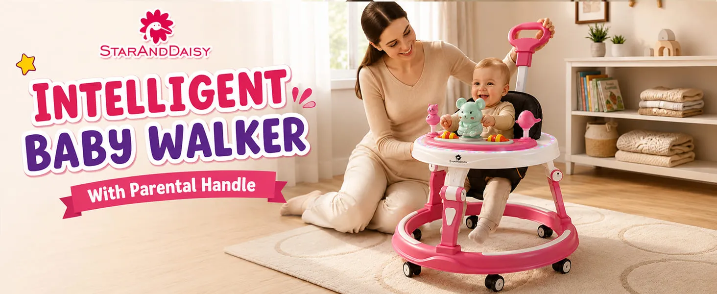 Baby Walker With Parent Handle