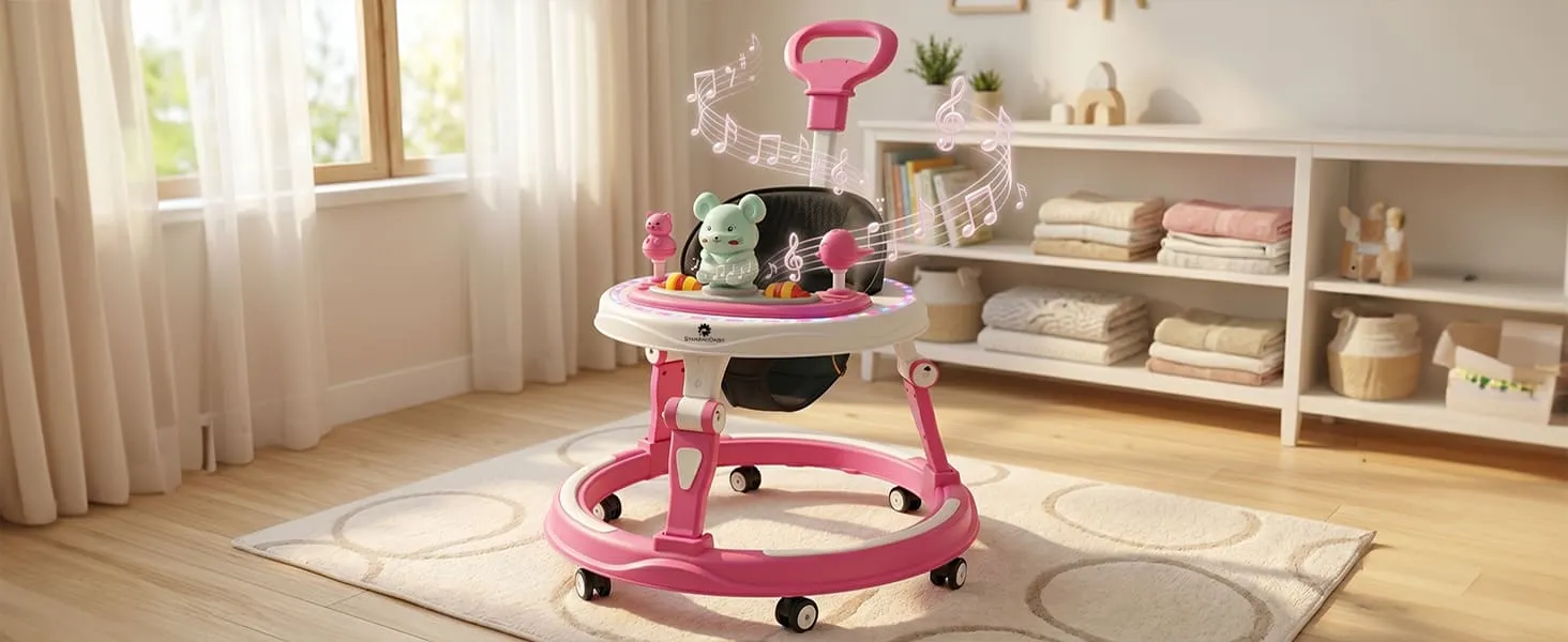 Baby Walker With Parent Handle