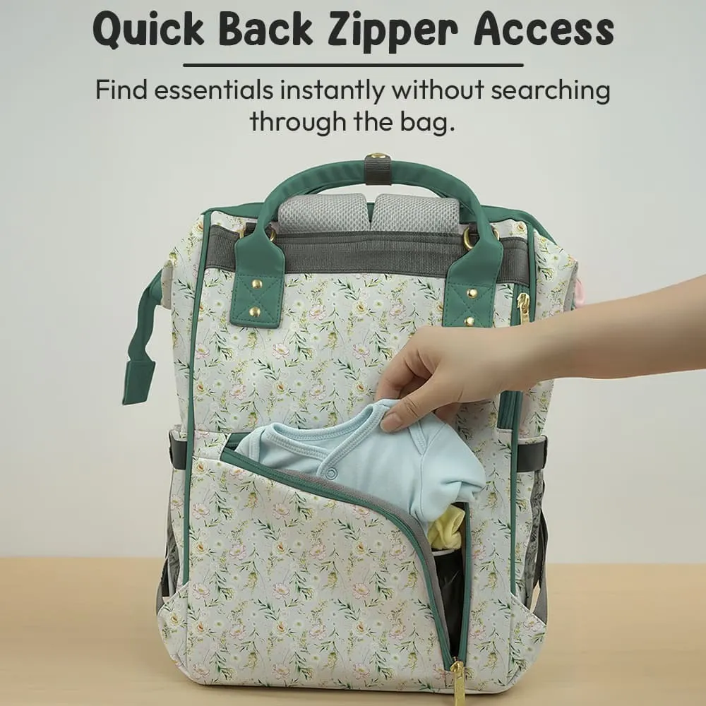 diaper bag with zipper