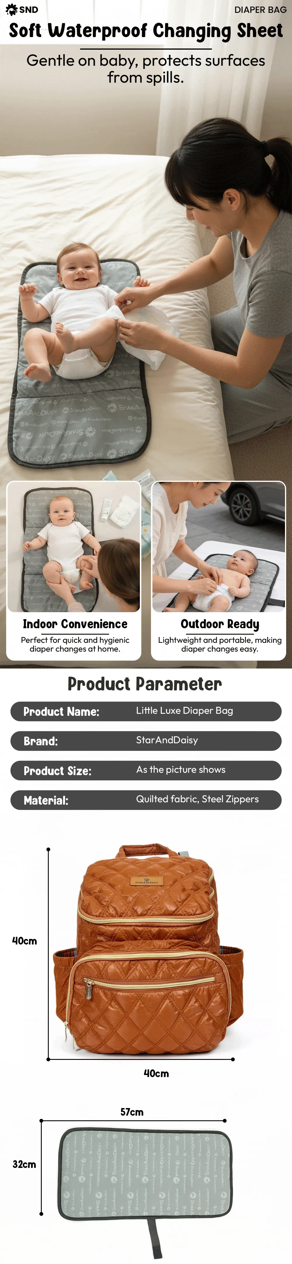 Little Luxe Diaper Bag