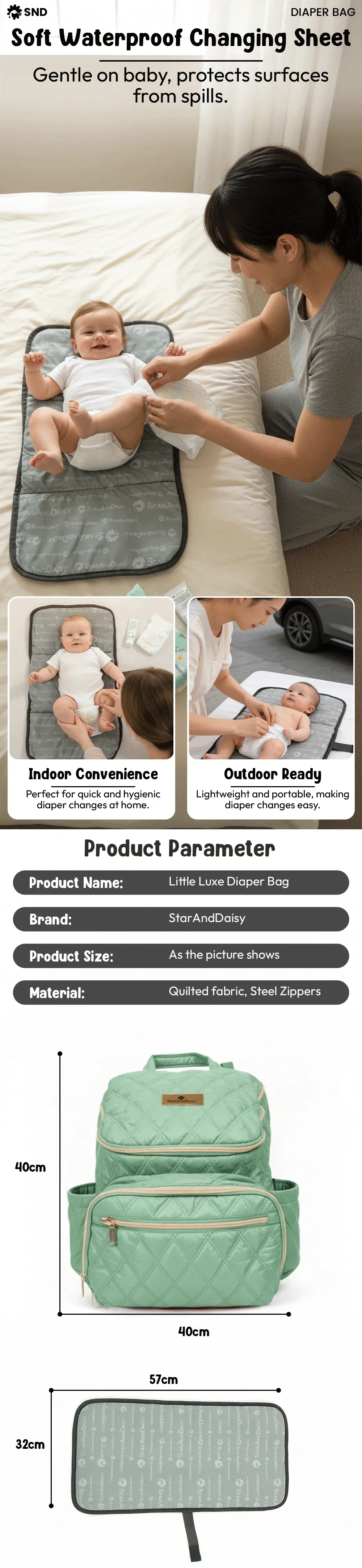 Little Luxe Diaper Bag