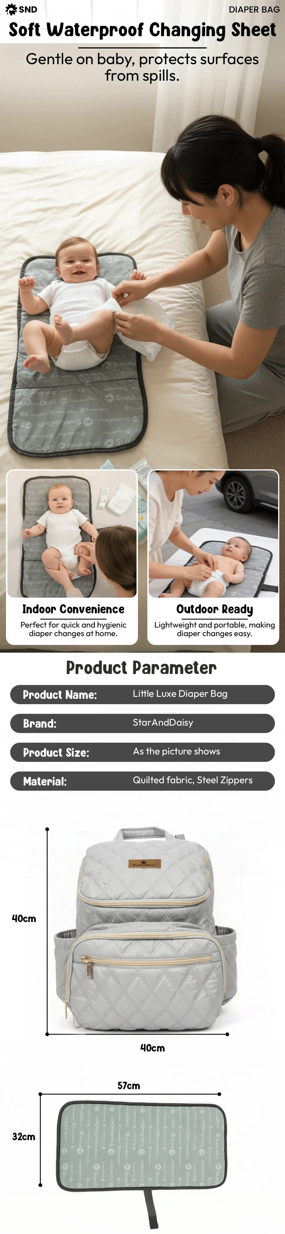 Little Luxe Diaper Bag