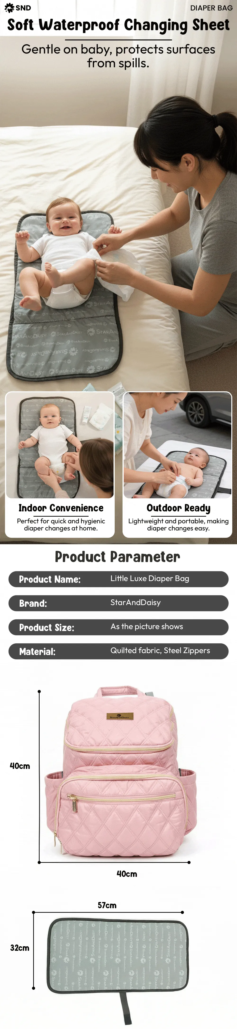 Little Luxe Diaper Bag