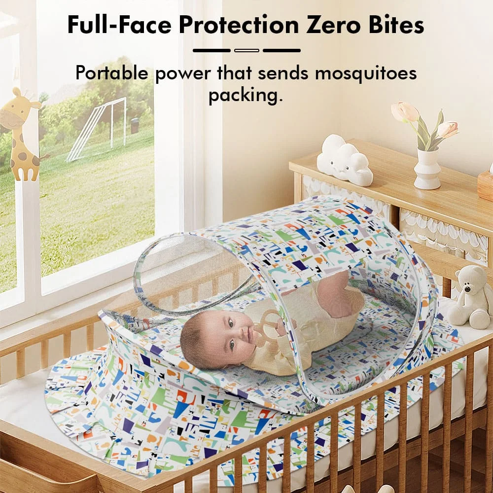 mosquito net alphabet print