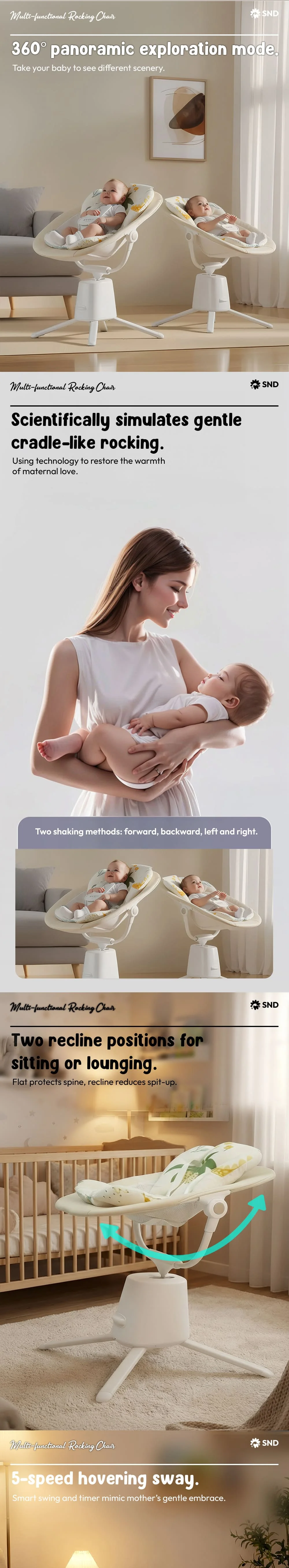 Multifunctional Electric Baby Rocking Chair