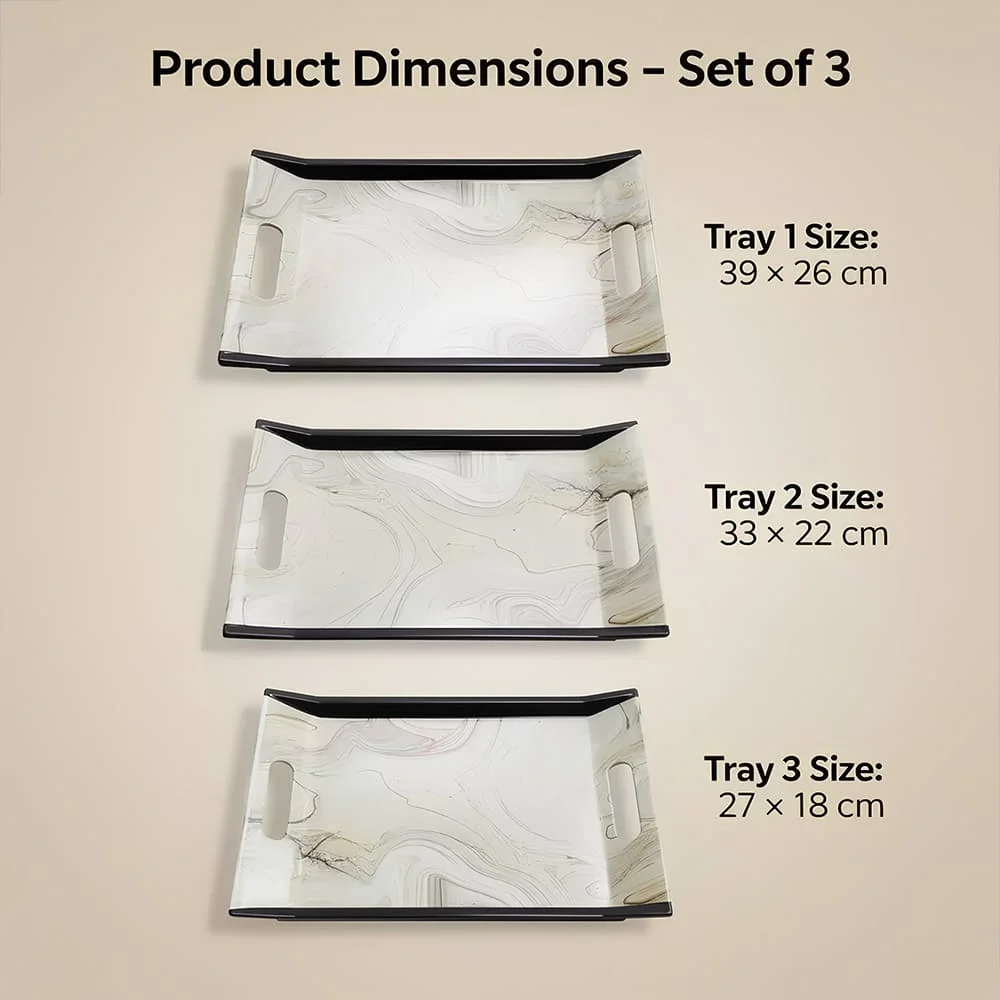 set of 3 tray