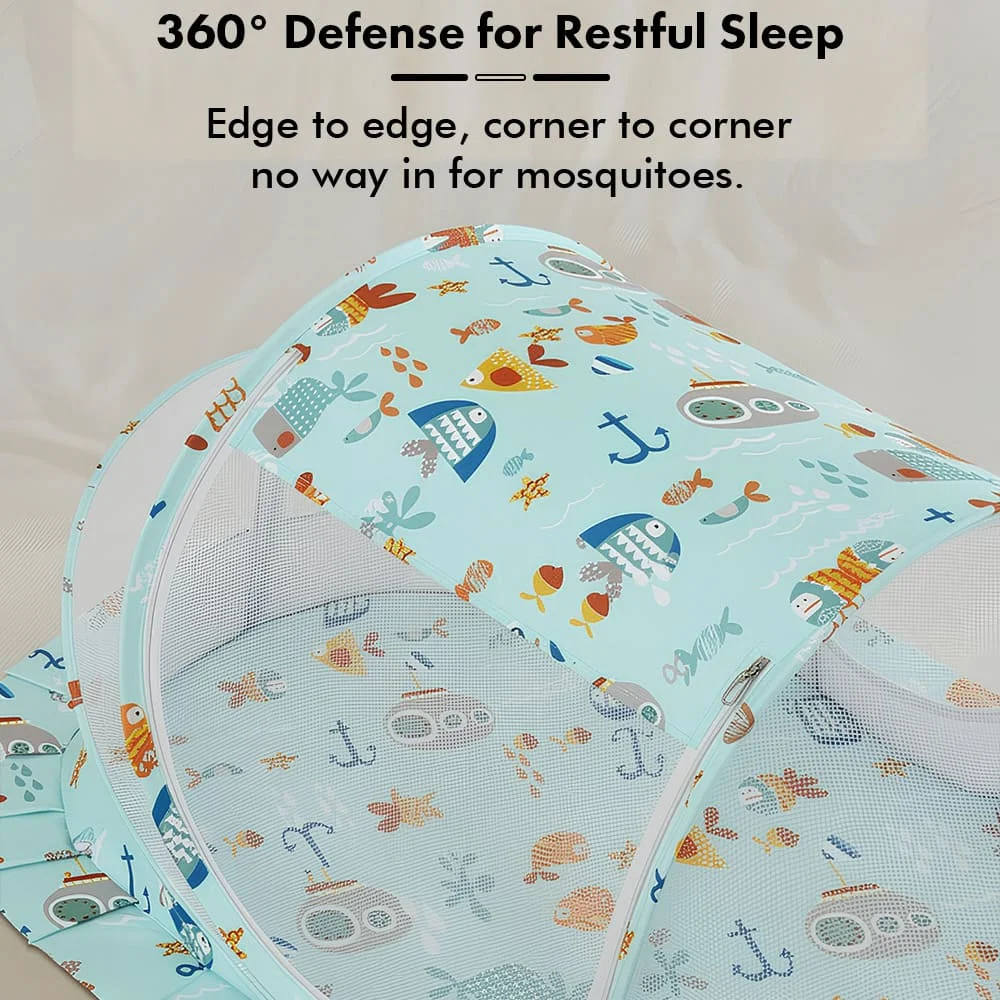 Aqua print sleeping pode