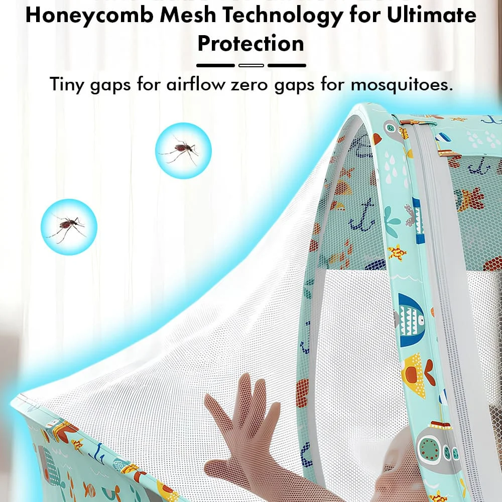 Aqua print sleeping pode