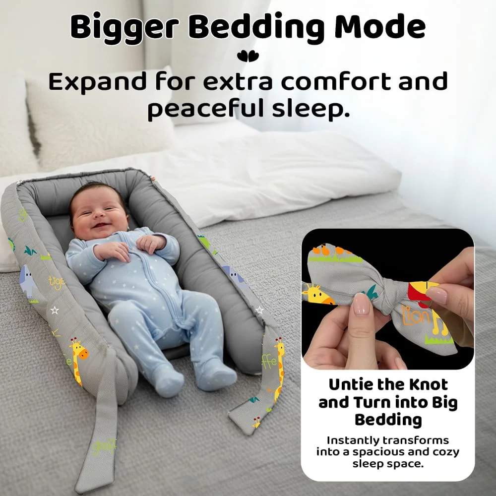 Baby Nest Oval Animal Print