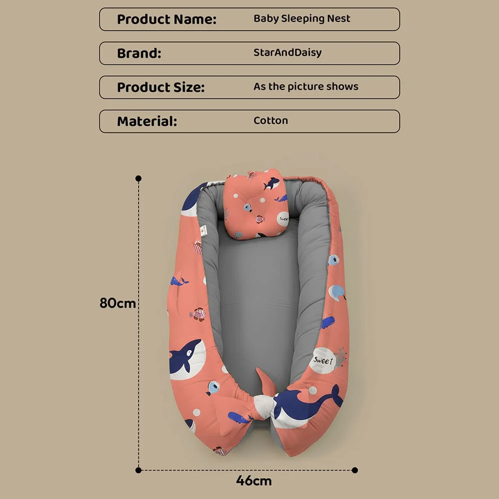 Bbay Nest Oval Shark Print