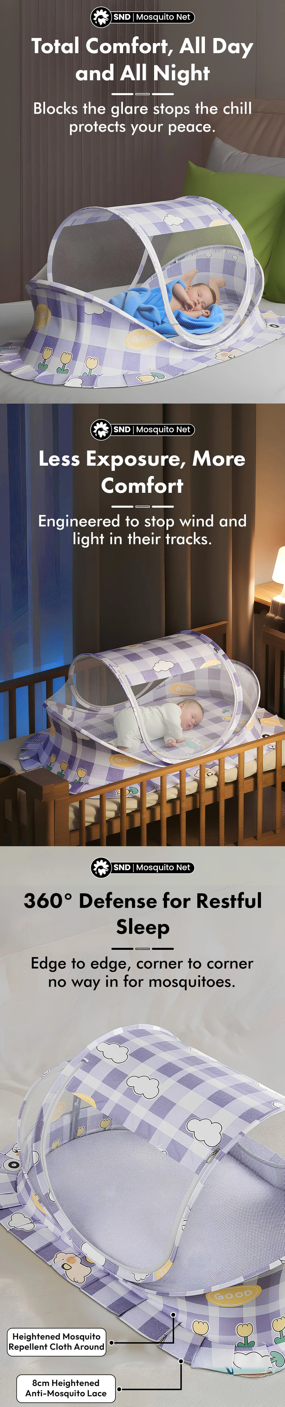 Bunny print sleeping pode