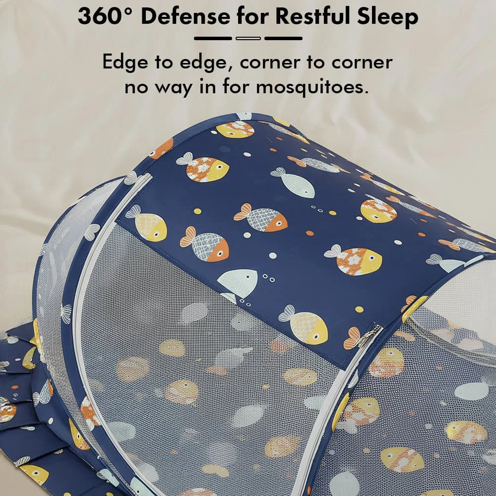 Fish print sleeping pod