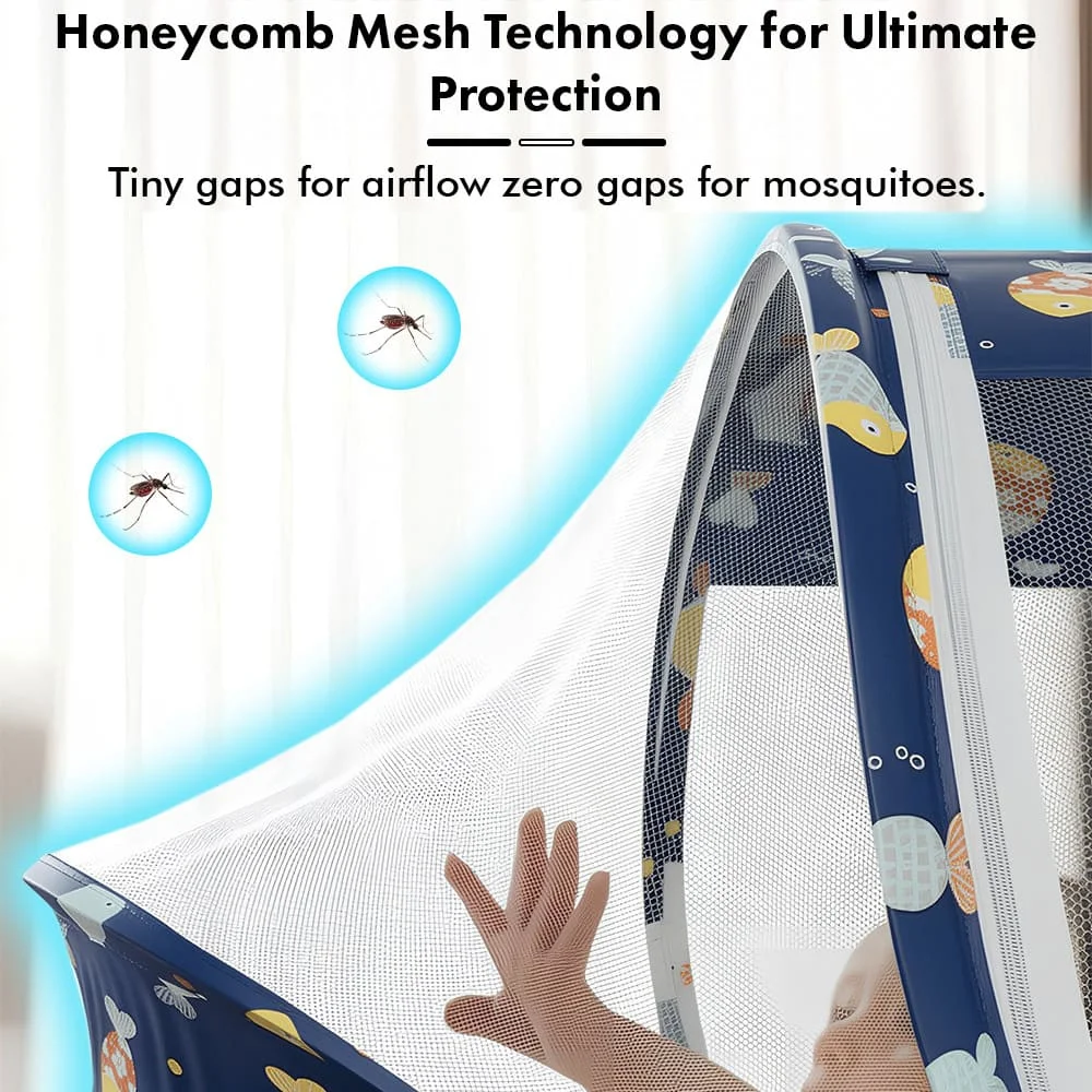 Fish print sleeping pod