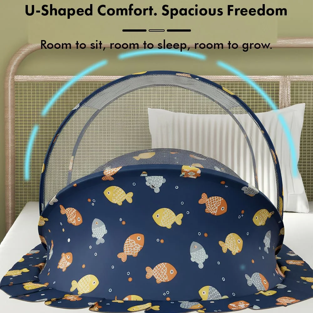 Fish print sleeping pod