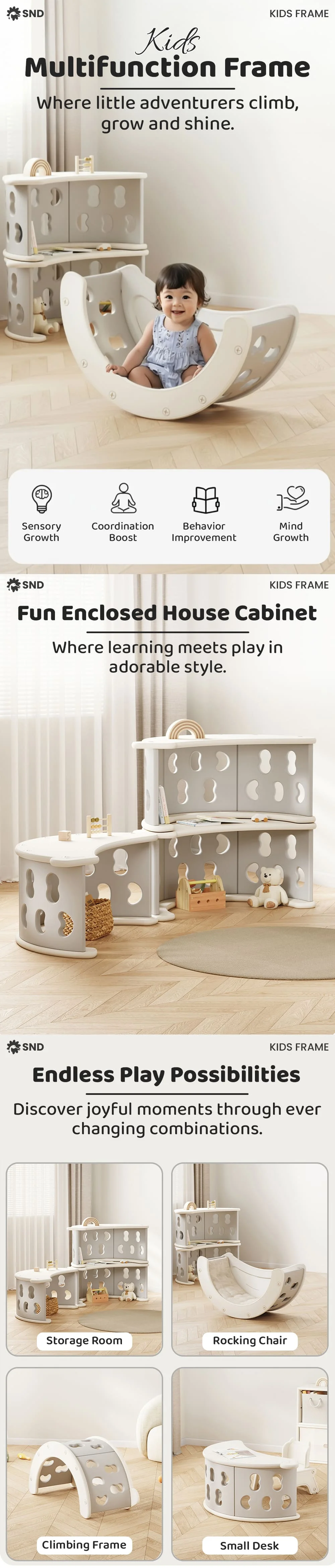 Multifunctional Climbing Frame