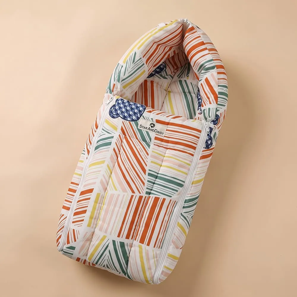 baby sleeping bag check print