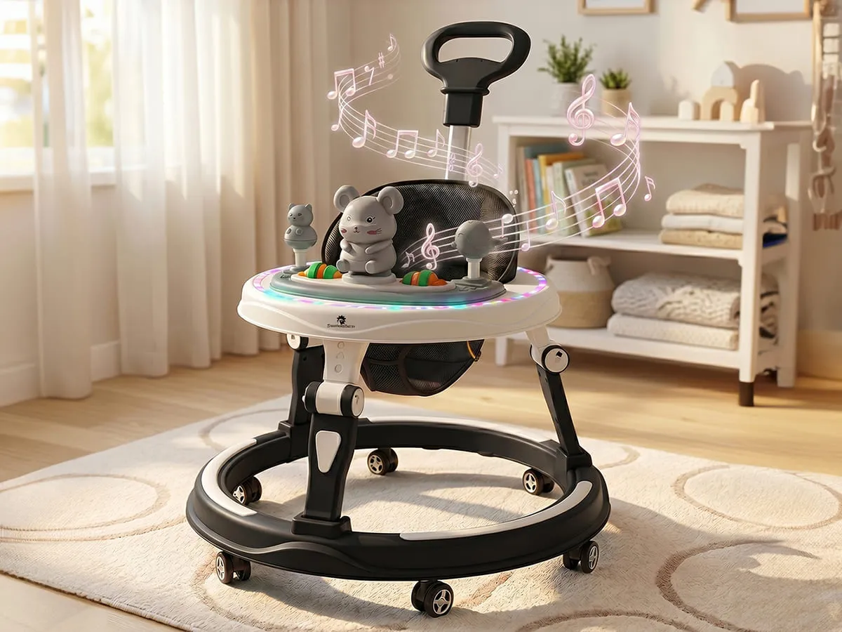 Activity Push Walker for Baby With Parental Handle